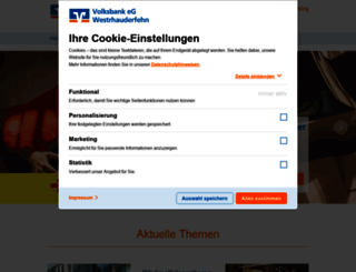 volksbank-westrhauderfehn.de screenshot