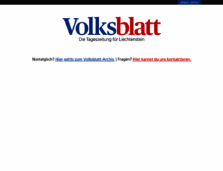 volksblatt.li screenshot