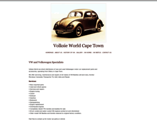 volksieworld.co.za screenshot