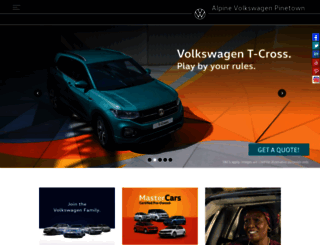 volkswagen.alpinemotors.co.za screenshot