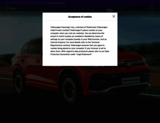 volkswagen.co.in screenshot