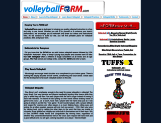 volleyballform.com screenshot