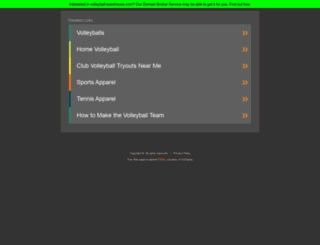 volleyballwarehouse.com screenshot