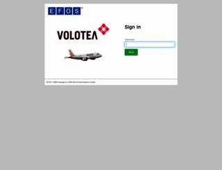 volotea.efosweb.com screenshot