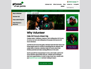 volunteer.gssjc.org screenshot