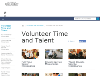 volunteer.lds.org screenshot