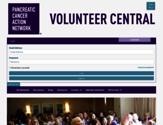 volunteercentral.pancan.org screenshot