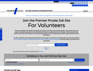 volunteercrossing.com screenshot