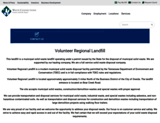 volunteerlandfill.com screenshot