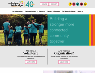 volunteerlethbridge.com screenshot