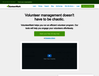 volunteermark.com screenshot