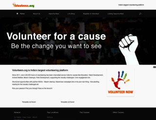 volunteers.org screenshot