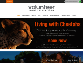 volunteersa.com screenshot