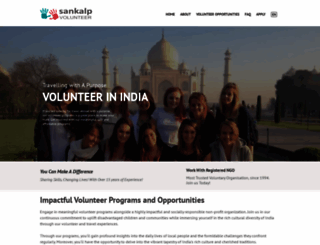 volunteersindia.org screenshot