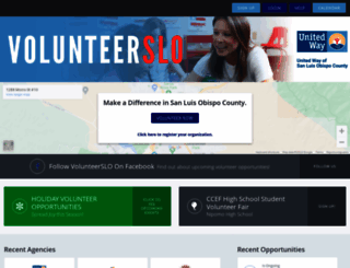 volunteerslo.org screenshot