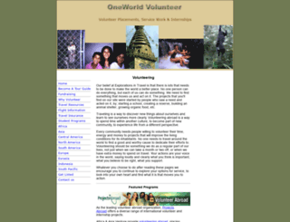 volunteertravel.com screenshot