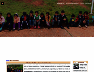 volunteerworklatinamerica.org screenshot