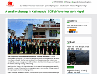 volunteerworknepal.com screenshot