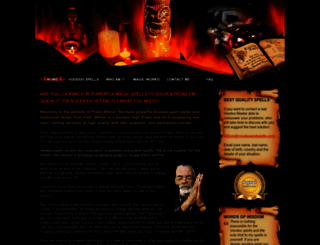 voodooandspells.com screenshot