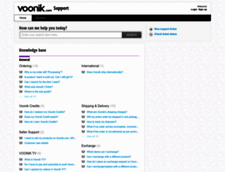voonik.freshdesk.com screenshot