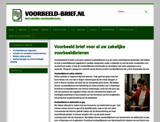 voorbeeld-brief.nl screenshot
