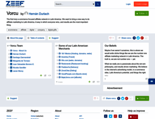 vorcu.zeef.com screenshot