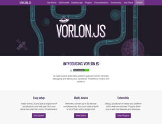 vorlonjs.com screenshot