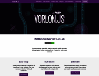 vorlonjs.io screenshot
