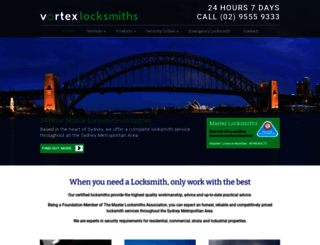 vortexlocksmiths.com.au screenshot