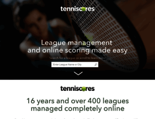 vos.tenniscores.com screenshot