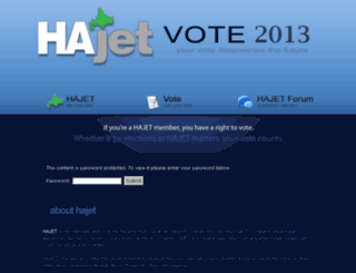 vote.hajet.org screenshot