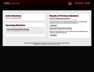 vote.tamu.edu screenshot