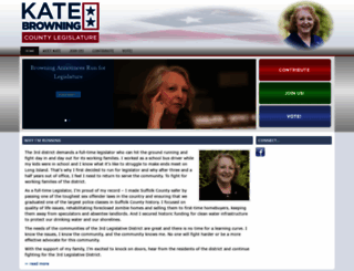 votekatebrowning.com screenshot