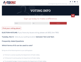 votetedcruz.com screenshot