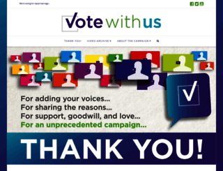 votewithus.org screenshot