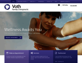 vothfamilychiropractic.com screenshot