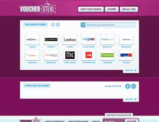 vouchersteal.co.uk screenshot
