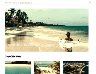 voyage-zanzibar.com screenshot