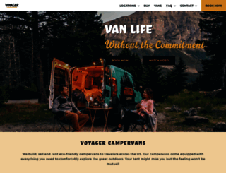 voyagercampervans.com screenshot