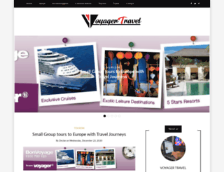 voyagertravel.com.au screenshot