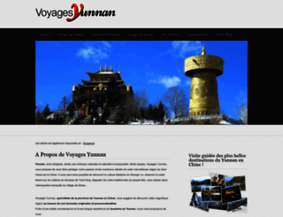 voyages-yunnan.com screenshot
