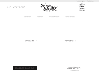 voyages.galerieslafayette.com screenshot