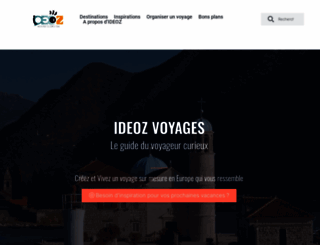 voyages.ideoz.fr screenshot