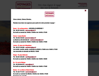 voyagesparisnormandie.com screenshot