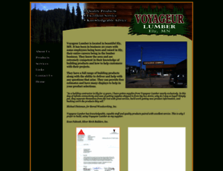 voyageurlumbermn.com screenshot