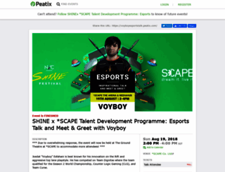voyboyesportstalk.peatix.com screenshot