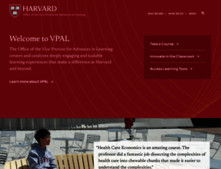 vpal.harvard.edu screenshot