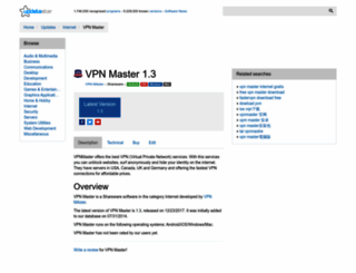 vpn-master.updatestar.com screenshot