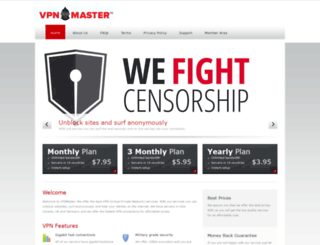 vpnmaster.org screenshot