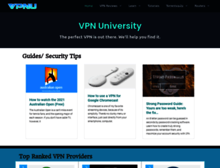 vpnuniversity.com screenshot